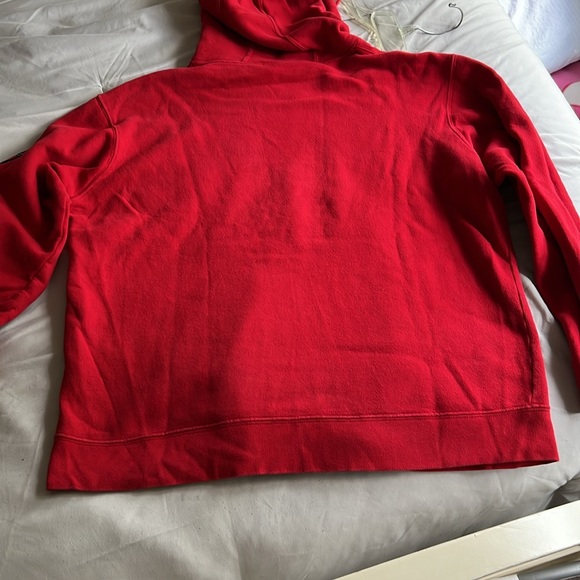 Aeropostale 87 Vintage Heavy Red Sweatshirt Hoodie Y2K Size Medium Mens Unisex - Picture 9 of 10